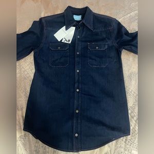 Calvin Klein Denim Shirt Jacket Sz 36/M